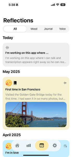 Feelly Journal History